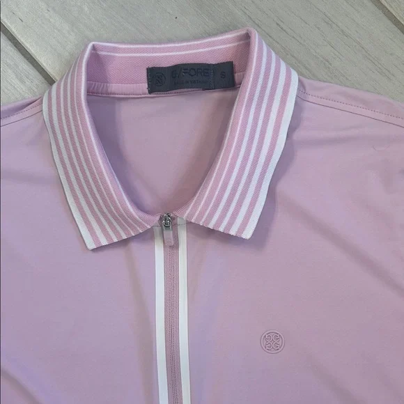 G/FORE Women’s Silky Tech Nylon Quarter Zip Polo Blush Pink Lilac Small - Picture 13 of 16